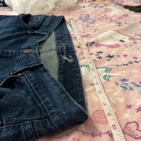 Seven7 Dark Wash Paint Splatter Jeans - Picture 10 of 16